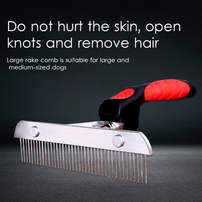 Щетки для собак для ухода за большими собаками, щетка для стрижки собак с длинной шерстью, стальная расческа для хаски, золотистого ретривера, немецкой овчарки