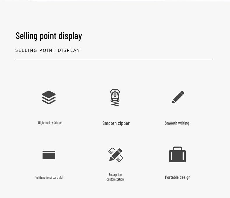 Папка для документов формата А4 с калькулятором и молнией - Папка для документов менеджера по продажам