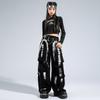 Girls Jazz Dance Outfit Set Hip Hop Streetwear Performance Costume Kids 8 Years