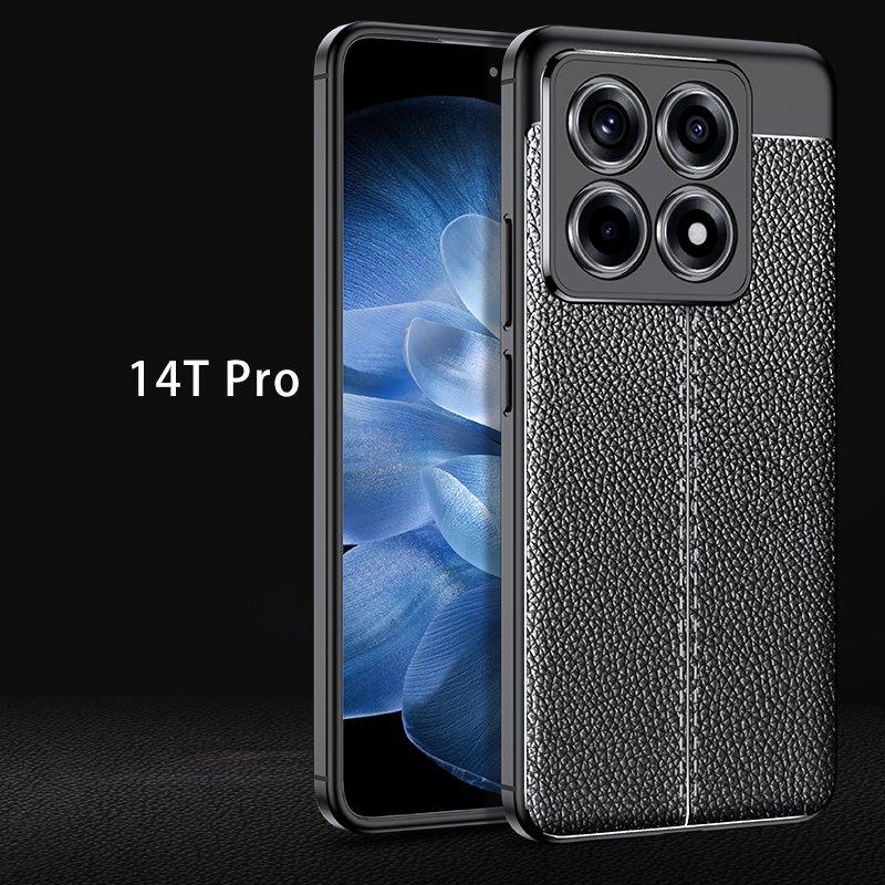 Для Xiaomi 14T Pro Чехол Xiaomi 14T Pro Обложка Funda Coque Ударопрочный Корпус ТПУ Мягкая Кожаная Защита для Телефона Для Xiaomi 14T Pro
