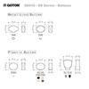 Колки для гитары Gotoh Classic Series SD90 L3 R3 Золотой стандартный вал с ручкой SL