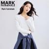 MARK FAIRWHALE Women's Slim Fit Crew Neck Long Sleeve T-Shirt