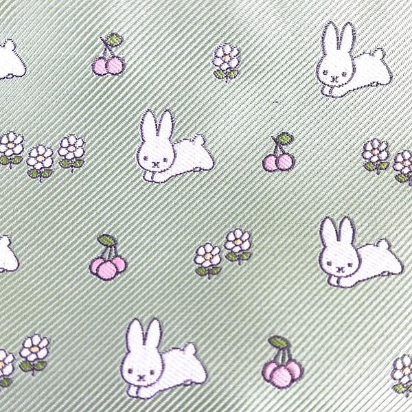 Miffy Jacquard Wallet Shoulder Bag, Rabbit Pattern, Green