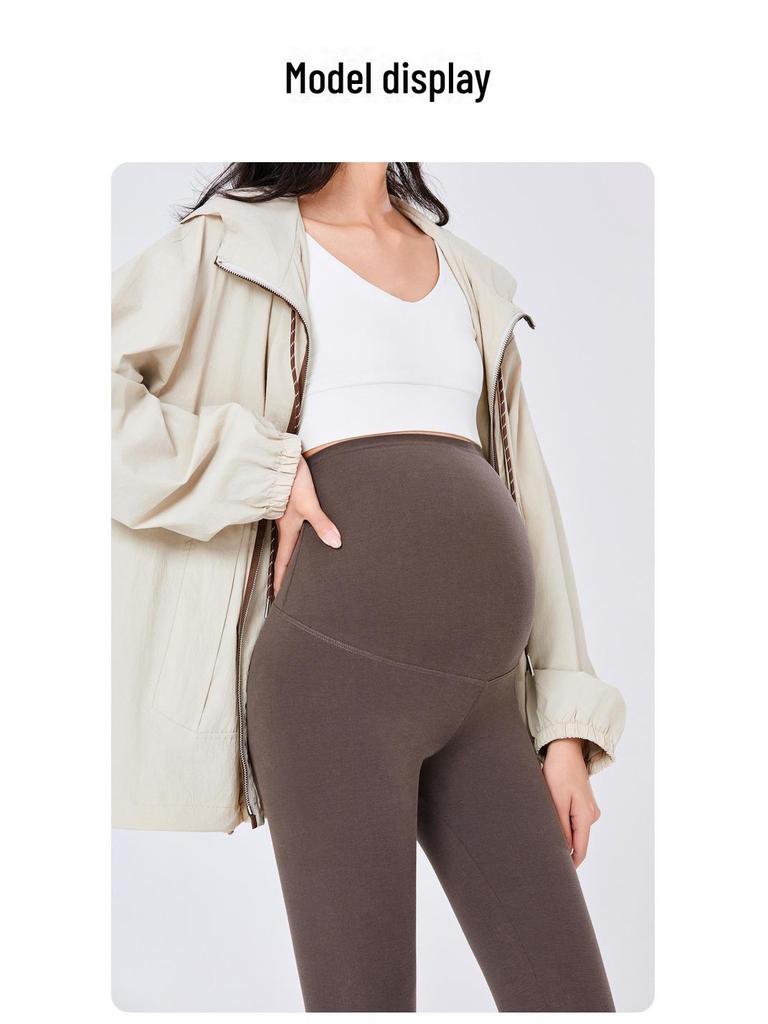 Бесшовные леггинсы для занятий йогой для беременных с высокой талией: Поддержка живота весна/лето, большой размер, высокая эластичность