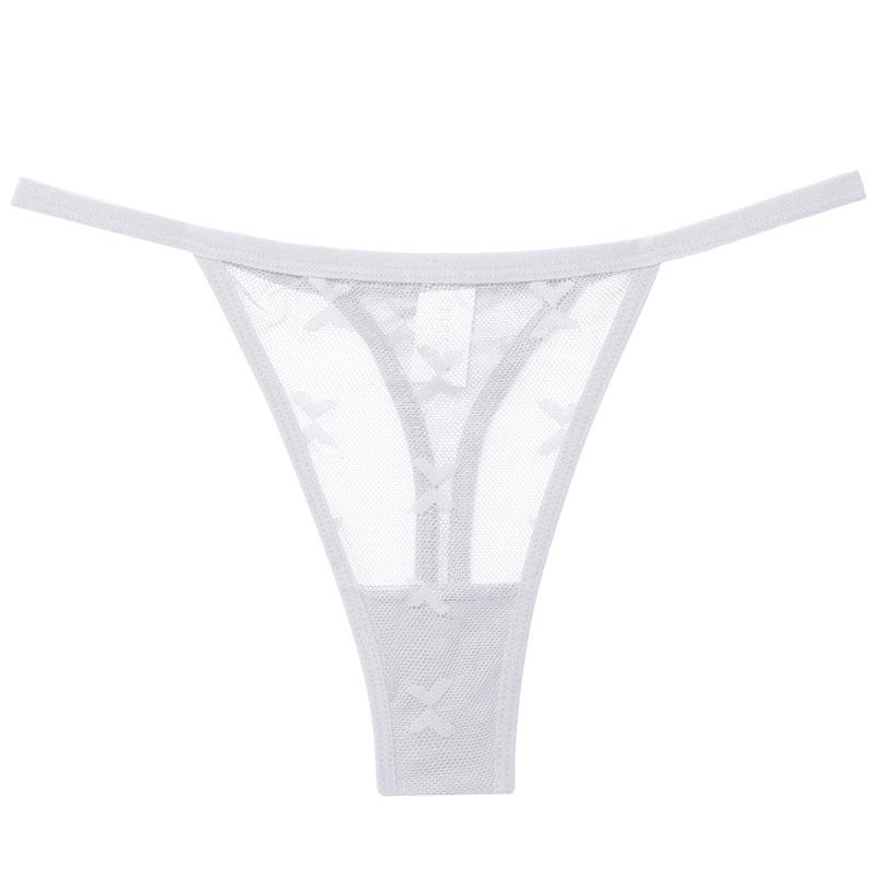 Кружевные стринги, сексуальные трусики для женщин, нижнее белье с низкой талией, быстросохнущие трусы