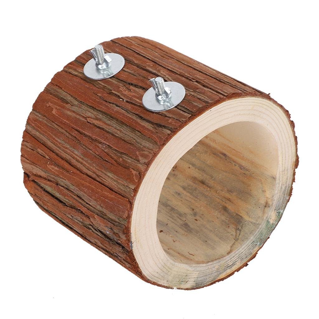 Bird Tree Hole Nest Small Pet Natural Wooden Toy Hideaway for Hamster Squirrel Parrot