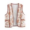 European & American Women's Fashion: 2024 Autumn/Winter Casual Printed Quilted Vest