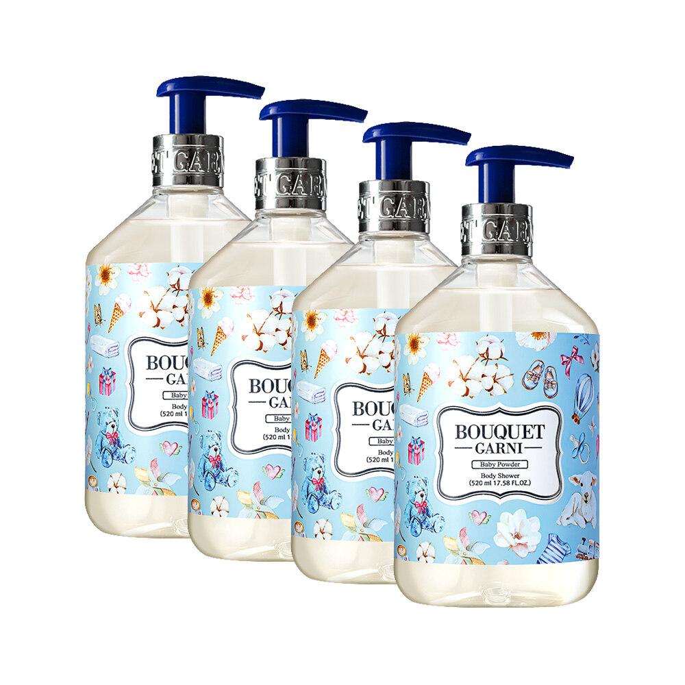 Bouquet Garni Deep Perfume Body Wash Baby Powder Scent 520ml x4
