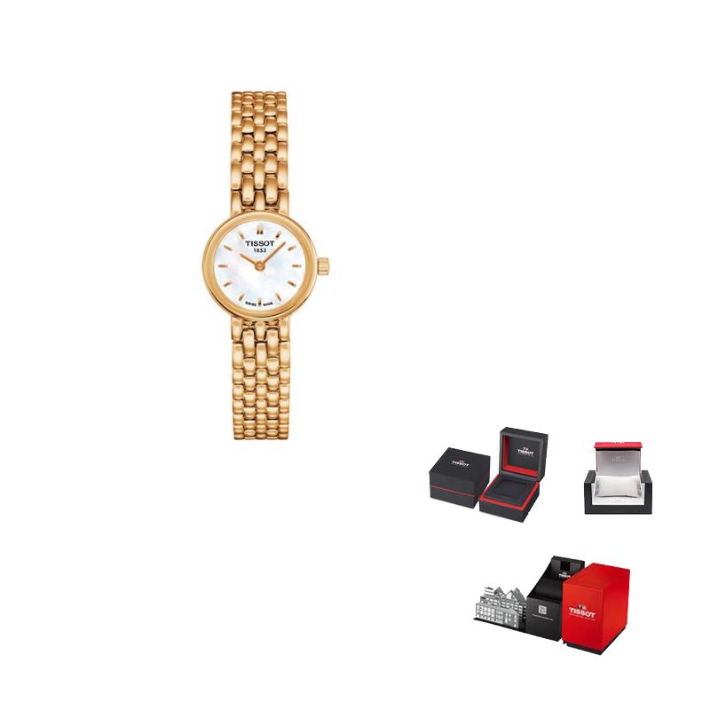 Tissot Милая Коллекция Женские Часы с Кварцевым Механизмом 19,5 мм Белый Циферблат Корпус из Нержавеющей Стали T058.009.33.111.00