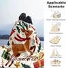 1PC Custom Name Christmas Deer Celebration outdooor Flannel blankets Throw Blanket All-Season Throw Gift Bedspread for Couch, Bed, Camping Holiday Bir