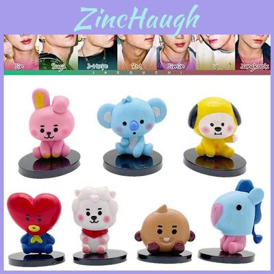 Bts Bt21 7 шт./набор Фигурки-украшения для детского монитора Топпер для торта Игрушки Подарок