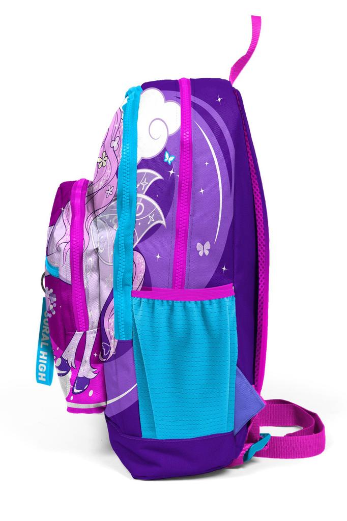 Школьный рюкзак с четырьмя отделениями Coral High Kids Фиолетовый Розовый Единорог с рисунком 23708