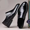 Men's Leather Shoes Men's Autumn and Winter Business Dress Soft Leather Soft Sole Pointed Wedding Groom One Foot Suit Shoes