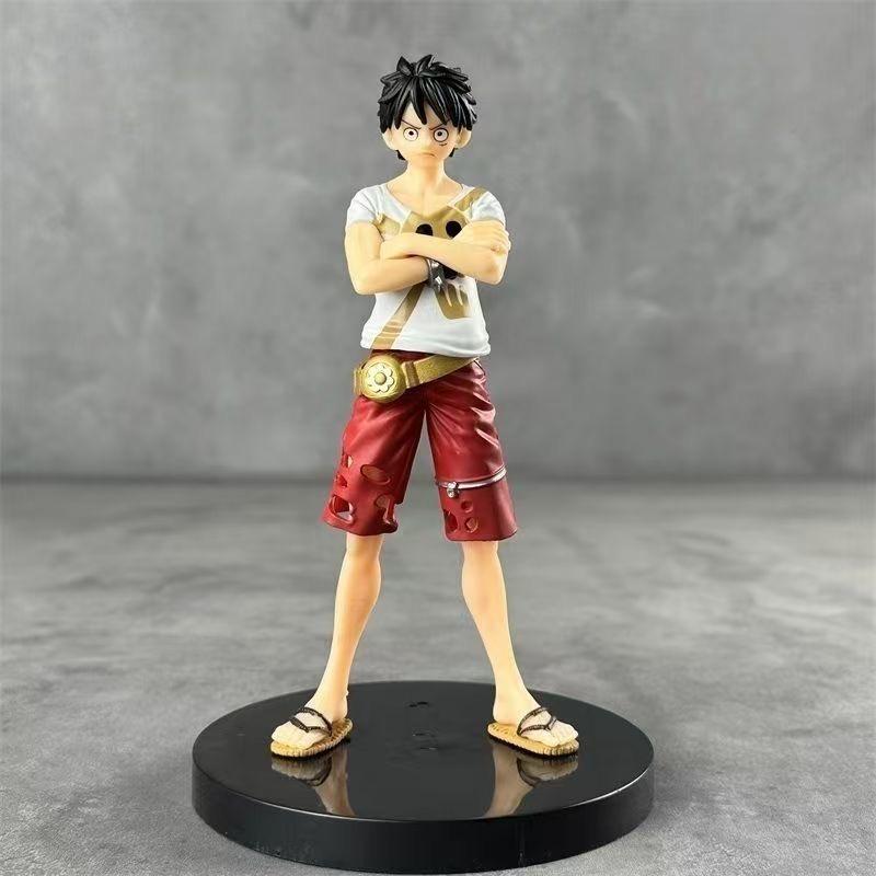 16cm/6.5in One Piece Figure Luffy RED Theatrical Version Anime Figure Statue Desktop Ornaments Dolls Collection Model Gifts Toys