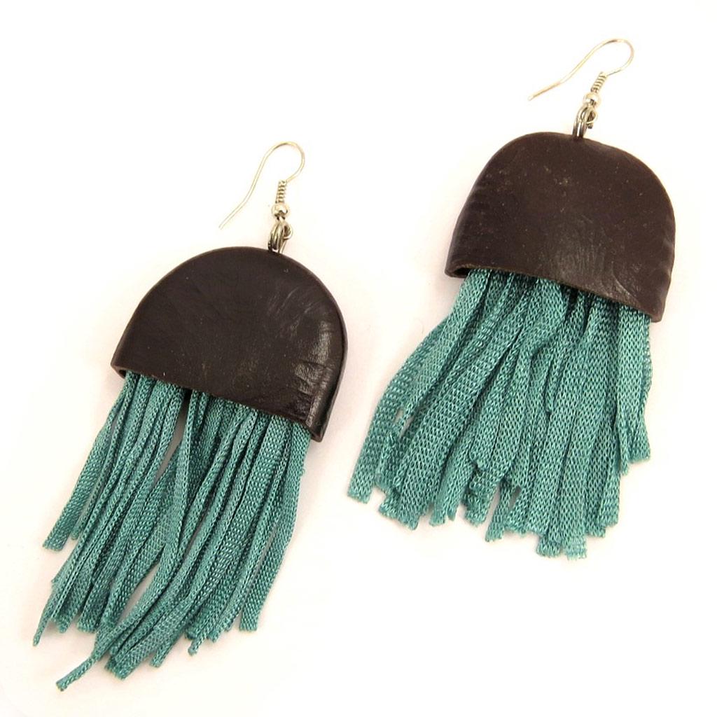 Les Trésors De Lily [L5269] - Дизайнерские серьги с бирюзой «Килиманджаро»