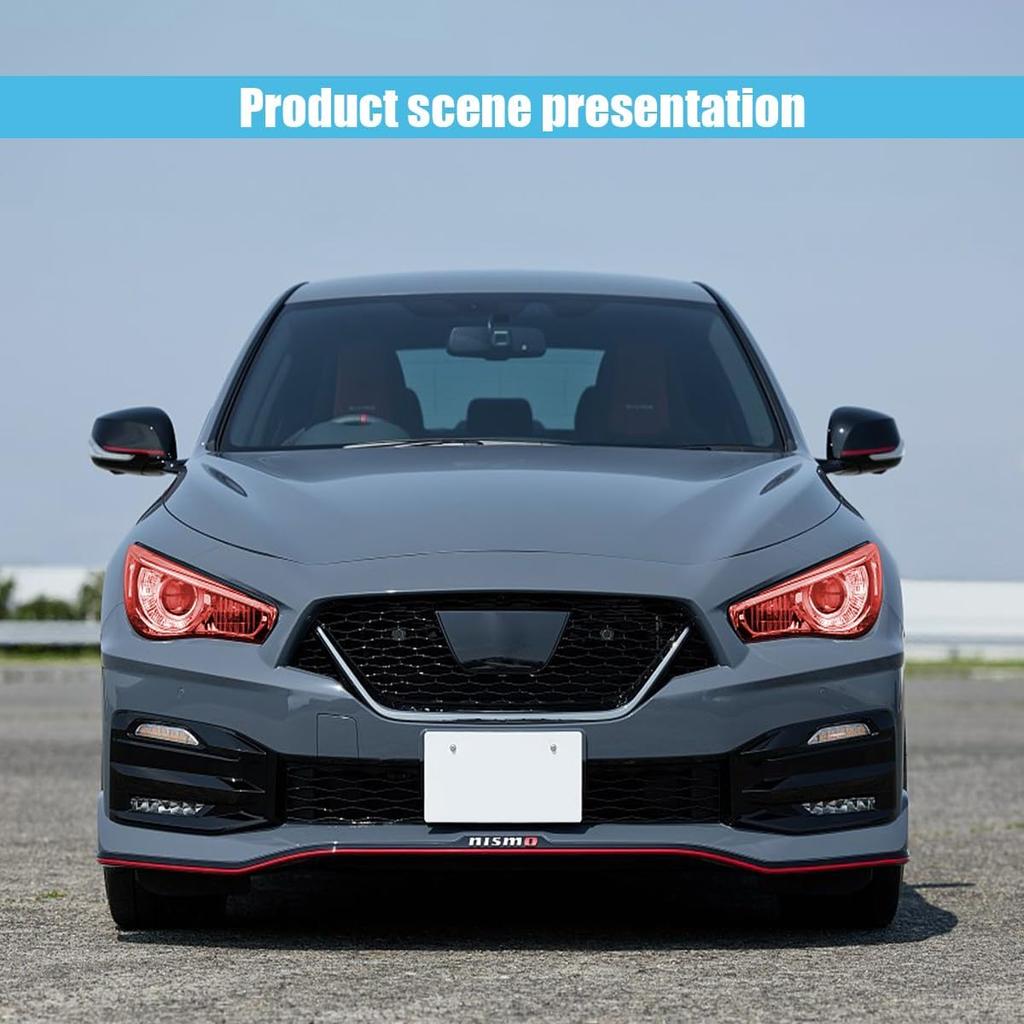11.88×48 Inches Car Light Self-Adhesive Tint Film Brake Light Headlight Tail Light Fog Light Car Vinyl Wrap Protector Film Auto Modification Cover