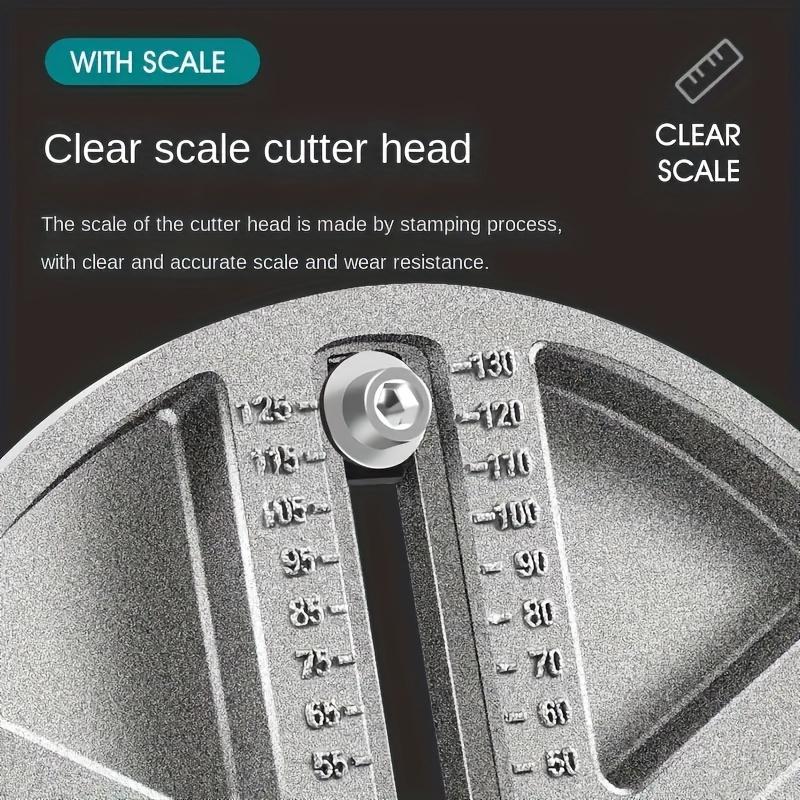 Adjustable Hole Saw Cutter - Tap Extractors for Wood, Plastic, Drywall,Woodworking Tool with Center Drill,Versatile 1.7"-5" Diameter Drill Bit