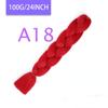 MISQUEEN Yaki Soft Hair Ombre Crochet Braiding Hair Extension For Braid 24 Inch Pink Synthetic Crochet Hair Jumbo Braid Hair