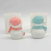 2pcs Cute Christmas Molds for Resin Easy Release Snowman Candle & Soap Making Home Decor Party Art Projects Winter Crafting Tool