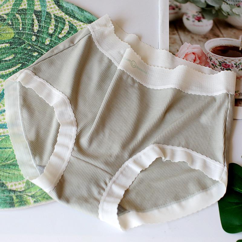 Threaded Lace Underwear Package Hip Mid-waist Women's Panty Triangle Panties Breathable Comfortable Panties