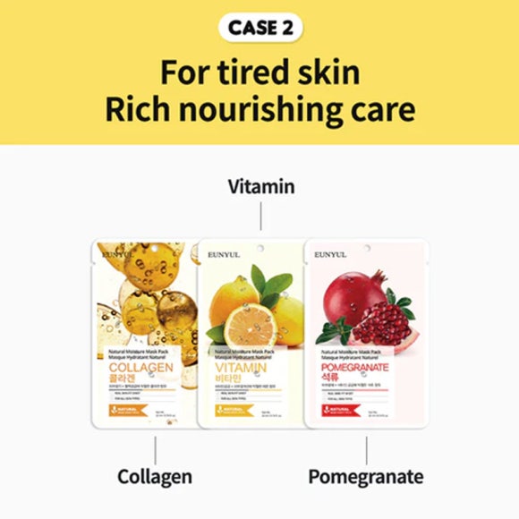 Eunyul Natural Mask Pack 10 видов (13 вариантов)