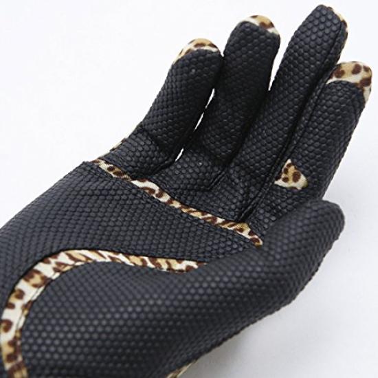 MIC 39 GOLF FIT39 Size Small Gloves, Unisex, MGF-220N, Right-Handed (Left-Handed), Leopard/Black,