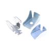 10-Pack Metal Shelf Support Clips Triangle Brace Reinforced Replacement Hardware for Filing Cabinets, Lockers, Wardrobes