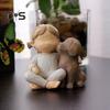 Girl Dog Resin Figurine Kids Puppy Statue Sculpture Home Office Desktop Decoration Ornament Christmas Dog Lovers Memorial Gift