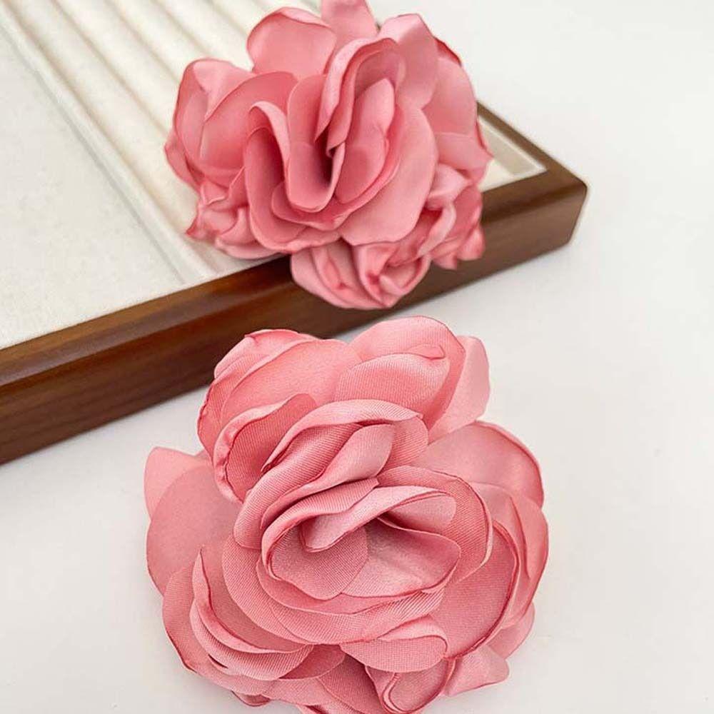 Korean Style Flower Ring Shake Flower Prop Cloth Flower Rings Flower Open Ring  Lady