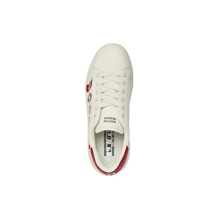 MLB Chunky Classic Low top Skateboard Shoes Unisex White Red (Unisex) Skate Shoes 3ASXXP12N 43RDS
