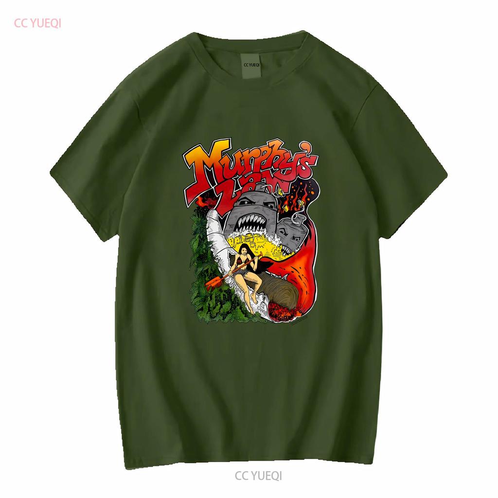 Футболка с принтом по Закону Мерфи, короткий рукав, белая, унисекс, мужская, женская, KTV8646, винтажная, стирка, топ для повседневной носки, мягкий, универсальный