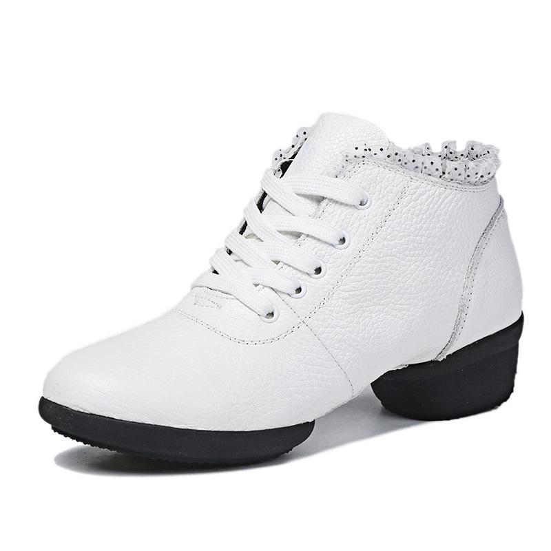 Женские танцевальные туфли из натуральной кожи с мягкой подошвой, женская танцевальная обувь, танцевальная обувь для учителей, танцевальная обувь для бальных джазовых и современных танцев