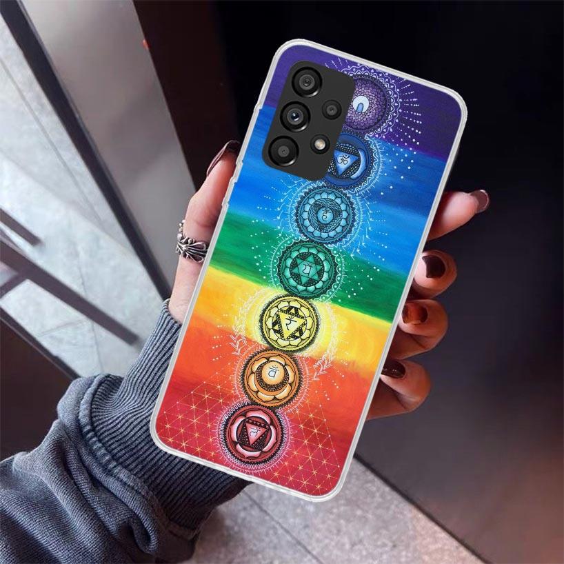 Yoga Chakra Spiritual Energy Universe Phone Case For Samsung Galaxy A52 A51 A50S A32 A22 A12 A02S A72 A71 A31 A70 A30S Note 20 U