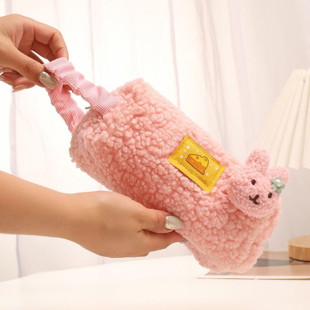 Multifunctional Pen Bag Lamb's wool Stationery Organizer Multifunctional Pencil Case Gift