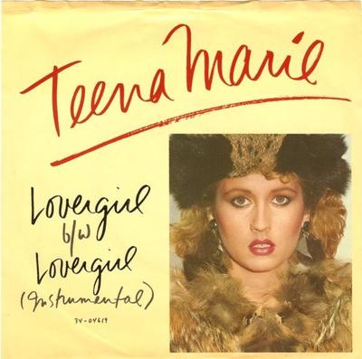 7-дюймовая пластинка TEENA MARIE - Lovergirl 3404619 Epic 1984 США Соул/Фанк Б/У