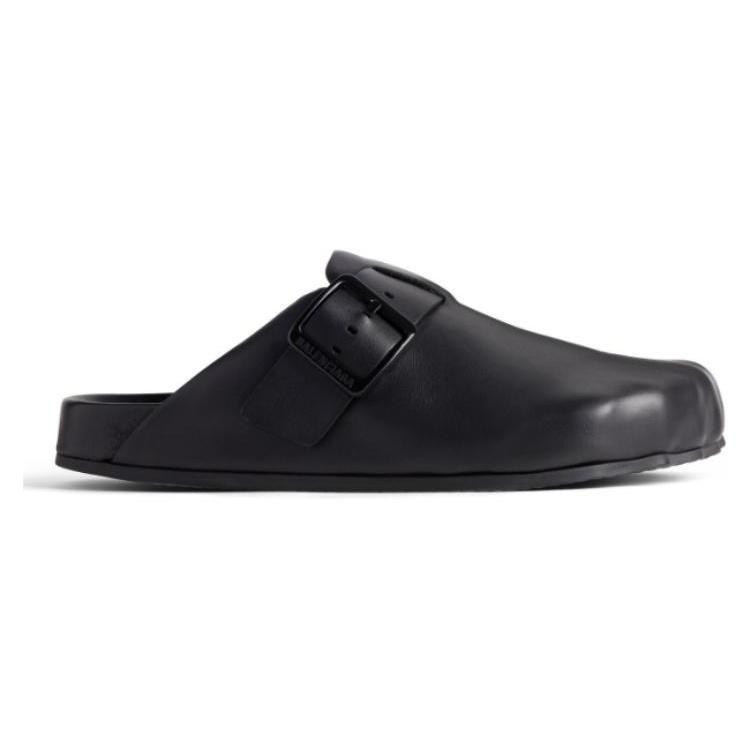 (WMNS) Balenciaga Sunday Leather Clogs 'Black' Women's 761284WCEA11000