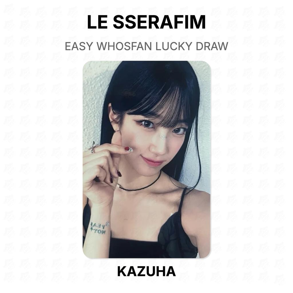 LE SSERAFIM Официальная фотокарточка WHOSFAN Розыгрыш Удачи