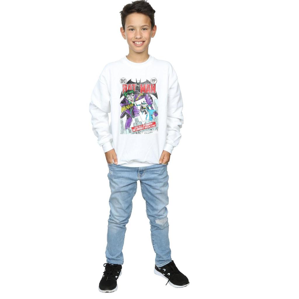 DC Comics Boys Batman Joker Playing Card Cover Sweatshirt