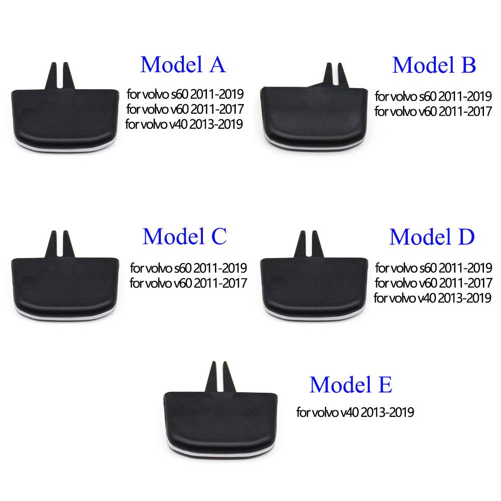 Передний левый и правый кондиционер, зажимы для вентиляционного отверстия переменного тока, слайдер для Volvo S60 V60 V40 2011 2012 2013 2014 2015 2016 2017