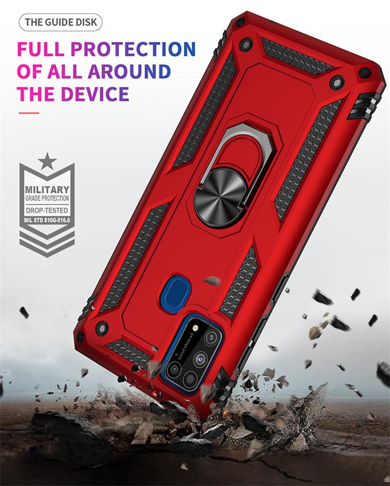 Для Samsung Galaxy A01 M01 Core чехол противоударный защитный магнитный чехол-держатель для телефона Samsung M01 M01S M21 M31 M31S задняя крышка