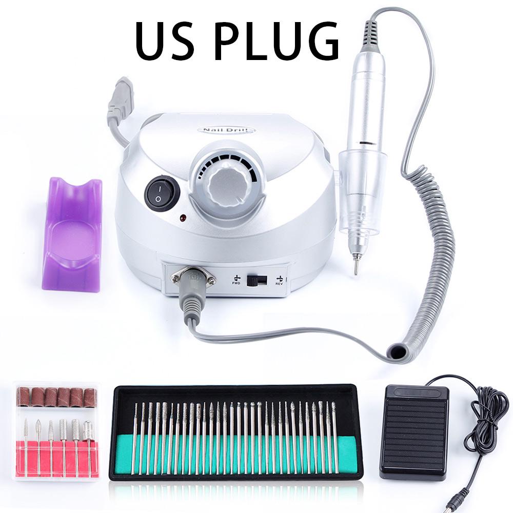 1 шт. Профессиональный электрический полировщик ногтей шлифовальный станок для остекления пилка маникюрный набор сверл для ногтей