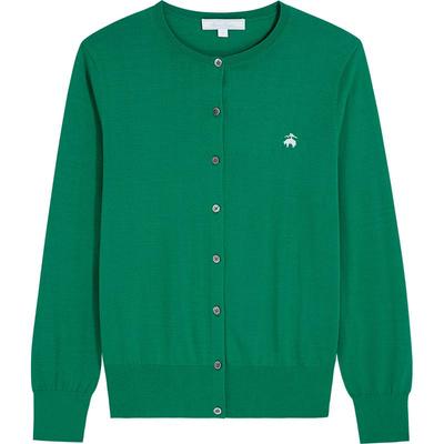 Женский вязаный кардиган Brooks Brothers с вышитым логотипом