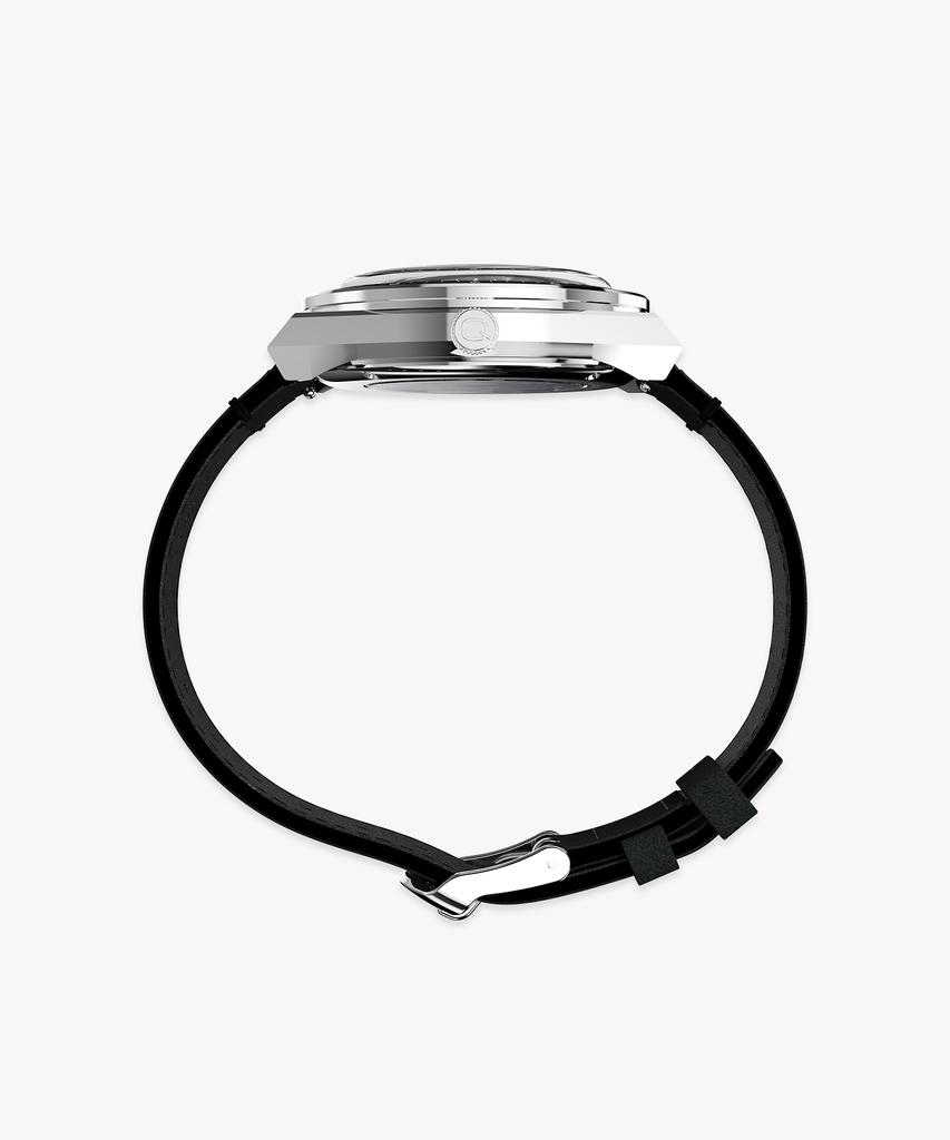 Taimaegseu X Nasa Q Timex Винтажные Черные Кожаные Часы 40 мм