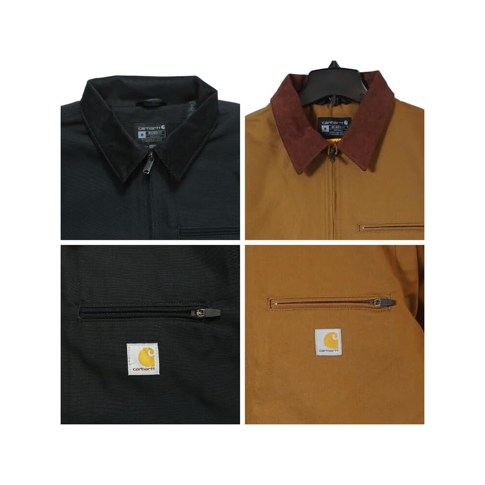 Рабочая куртка Carhartt Detroit Jacket Коричневая Свободного кроя На подкладке из плотного хлопка Размер S