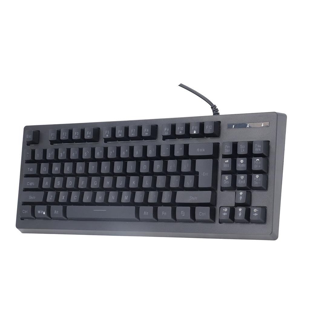 Mechanical Keyboard 87 Keys Wired RGB Bright Backlight Compact Two Color Injection Keycaps