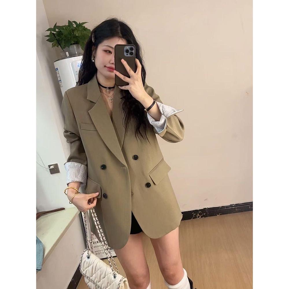 Petite Women's High-End Korean Style Loose Suit Jacket - 2025 Spring/Autumn Collection