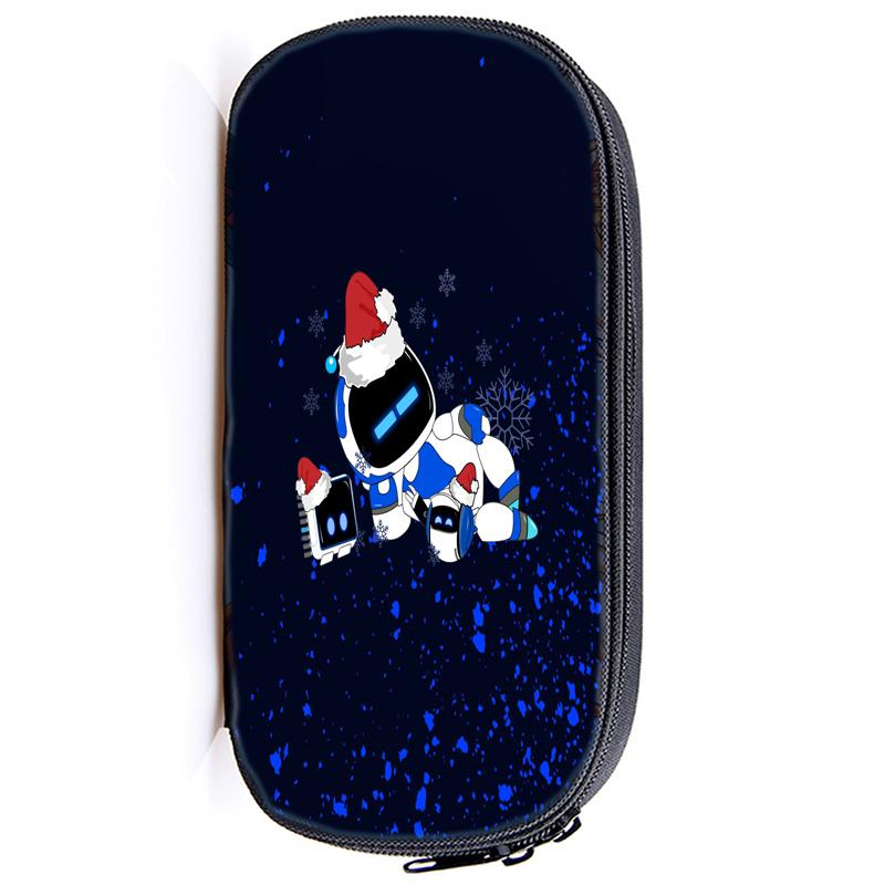 Пенал для карандашей Astro Bot Astronaut с застежкой-молнией, сумка-карандаш, функциональный портативный пенал с застежкой-молнией, канцелярские принадлежности для студентов