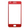 Red Front Screen Glass + Adhesive for Samsung Galaxy S2 I9100