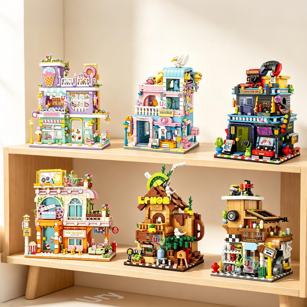 Friends City Street View Tree House MOC Architecture Model Building Block for Construction Bricks Gift
