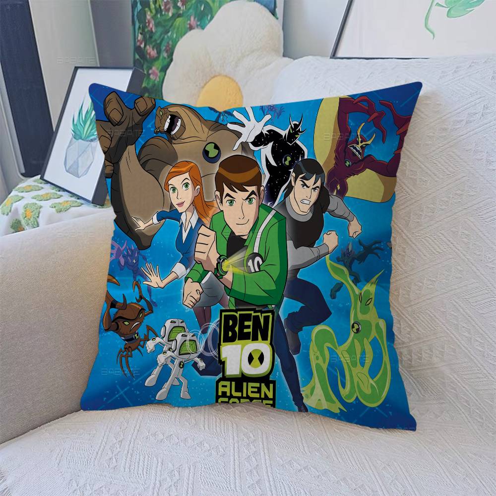 B-Ben 10 Classic Animation Pillow Gifts Home Office Furnishings Bedroom Sofa Car Cushion Cover Case 45X45Cm
